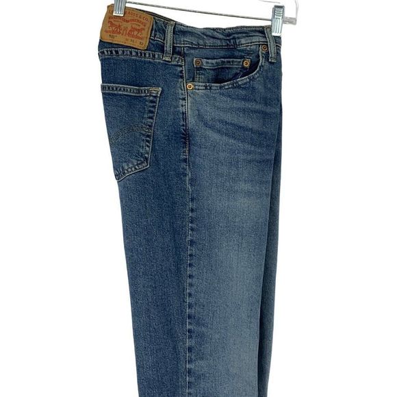 Mens Levis 511 Size 31 x 32 Jeans Denim Slim Straight Leg EUC 3790 Stretch - Picture 9 of 10